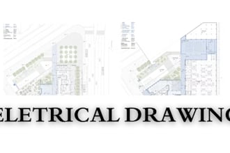 do electrical shop drawings with details and as built drawings