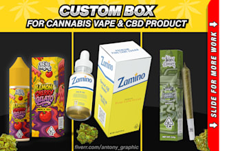 design custom box for cannabis vape and cbd product