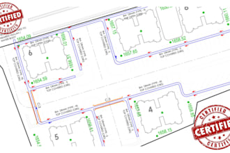 design stormwater, drainage network, grading plan, water supply erosion plan
