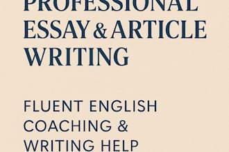 professionally write essays or tutor you in fluent english for essays and tasks