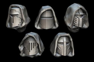 do custom wearable 3d printed masks, helmets, cosplay armor, and halloween props
