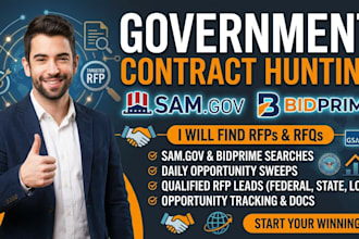 hunt government contracts on sam gov and bidprime