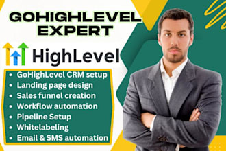 be your gohighlevel expert go highlevel sales funnel landing page ghl automation