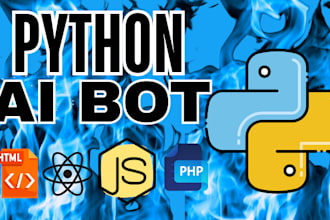 develop python ai bot, web scraping, ai chatbot, ai automation, ocr, llm, nlp
