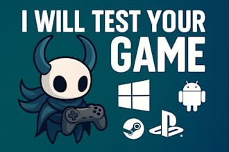qa playtest your game on windows, android or playstation