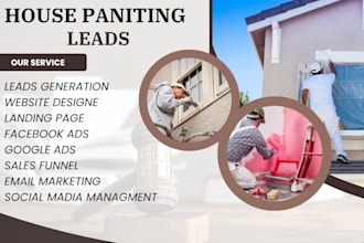 generate house painting leads painting website home renovation painting smm ads