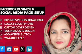 do social media marketing and face book business page setup