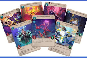 develop unity card game, board game, multiplayer trading, nft card game for PC