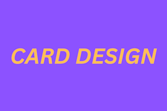 design custom business cards, invitation cards, or thank you cards