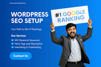 wordpress website onpage, offpage, and technical SEO setup optimization