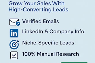 build verified b2b prospect list with targeted emails for lead generation