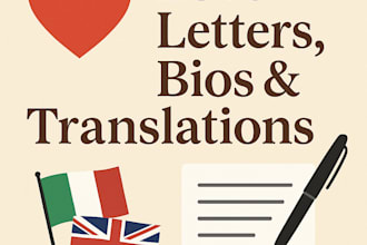 write romantic texts or translate between italian and english
