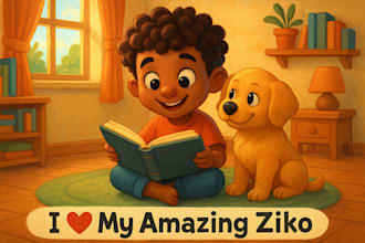 do children picture book illustration and children story book, kids story book