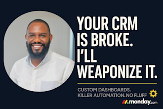 setup and automate your monday com CRM into a business weapon