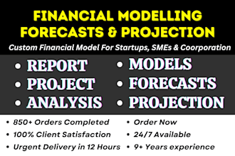 build excel financial models, forecasting, budget, projections, analysis report