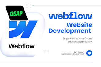create stunning webflow websites with gsap animations
