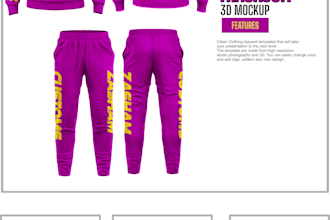 do 3d clothing apparel and 3d tracksuits and uniforms