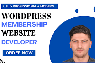 design wordpress membership website with ultimate member  lms
