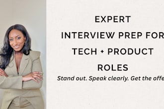create custom interview prep for tech, product, ops roles
