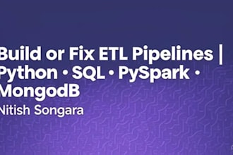 build your automated etl pipelines using python, pyspark, or sql