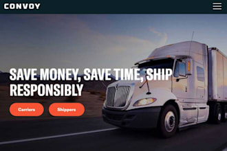 build logistic website trucking dispatch towing road assistance delivery website