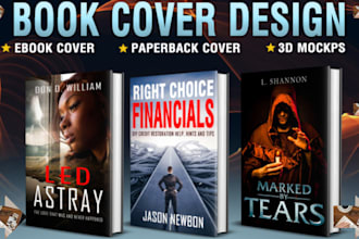 design a high quality ebook cover for kindle, KDP, and amazon