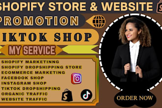 setup tiktok shop, tiktok dropshipping, facebook shop to boost shopify sales