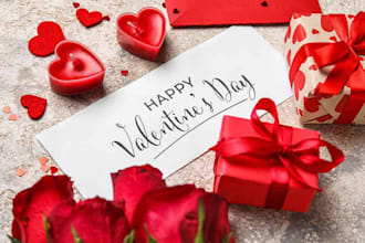 design a romantic valentine day card or ecard