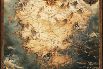 illustrate custom fantasy maps for you