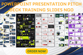 design powerpoint investor presentation marketing pitch deck training slides ngo