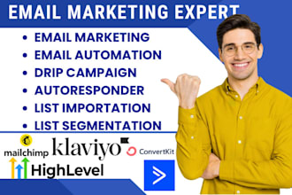 setup gohighlevel klaviyo email marketing mailchimp getresponse convertkit mail