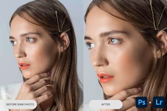 be your photoshop editor retouch, background removal, color correction