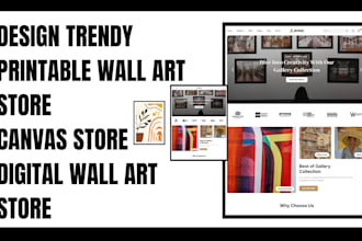design trendy printable wall art store canvas store digital wall art store