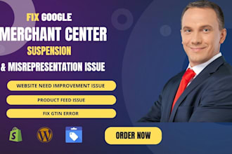 fix google merchant center suspension and misrepresentation issue