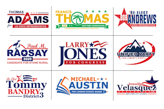 design unique political campaign logo and political poster design