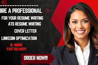 write and upgrade your ats resume, cv, cover letter, linkedin in 12 hours