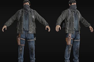 model game character with clean topology, blender warrior model, 3d avatar, nsfw