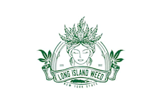 design monogram cannabis, marijuana, cbd, weed and hemp logo