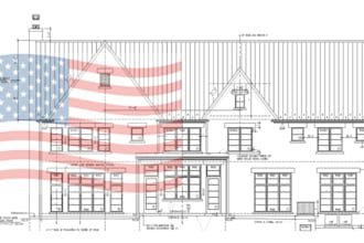 draw stamp all USA architectural plan mep drawings for city permit approval