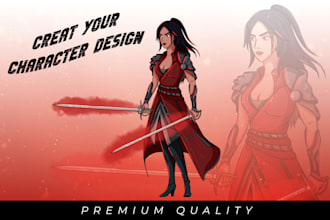 create superhero, scifi, fantasy character design