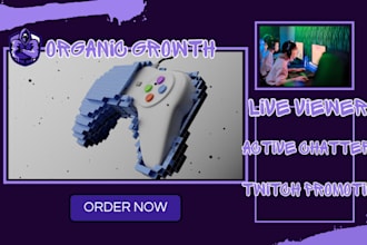 do organic promotion for twitch channel to gain twitch affiliate live viewers