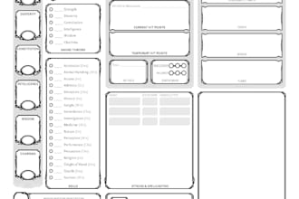 create a dnd 5e character sheet for you