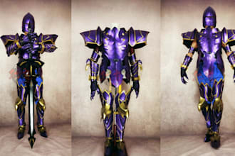 create costume cosplay prop 3d cosplay weapon full anime armor 3d game cosplay