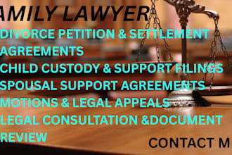 draft your divorce papers, petitions, motions, and lawsuits