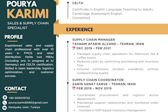 design a modern and professional resume or CV using canva