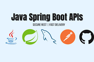 develop secure rest apis or full stack web apps using java and spring boot