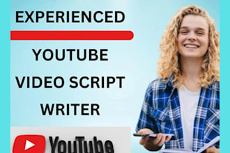 research and write professional video script for youtube