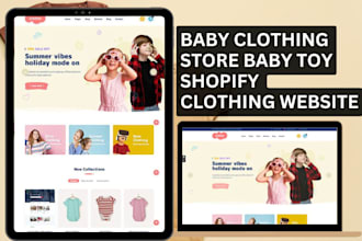 design baby clothing store baby toy shopify store clothing dropshipping website