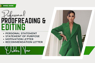 proofread, humanize personal statement, sop, motivation, recommendation letter