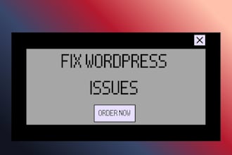 fix any problems on your wordpress website